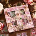 Vintage Garden Sticker Box – 100 Pcs